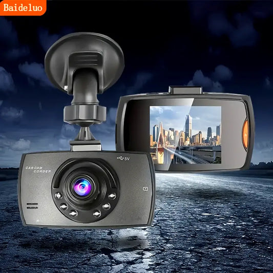 Baideluo Prednja Auto Kamera 1080P sa Infracrvenim Noćnim Vidom, Cikličnim Snimanjem i Širokougaonim Objektivom – 2.4" IPS Ekran
